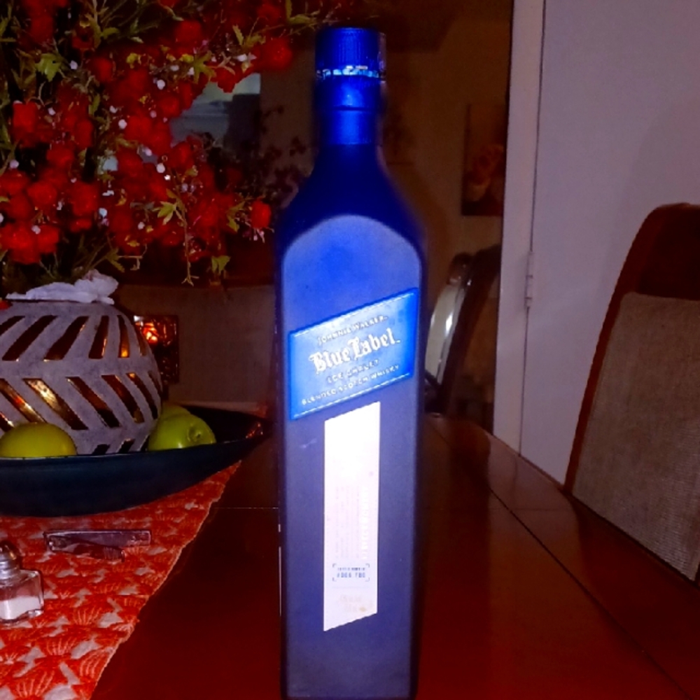 Blue Label Whiskey Bottle